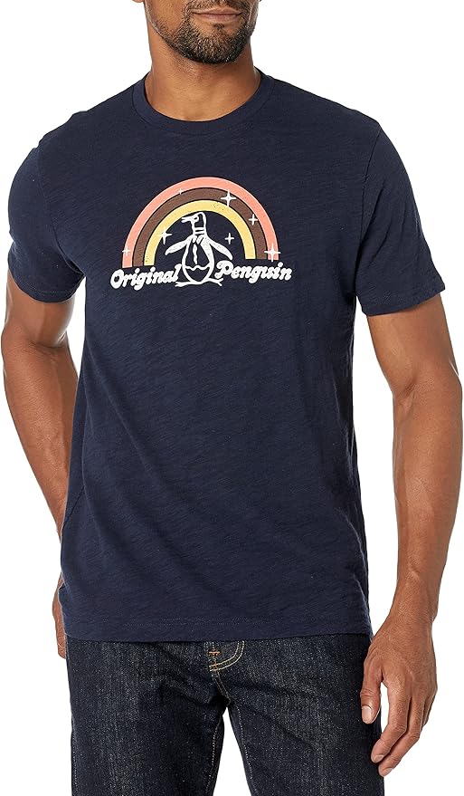 original penguin 男式 rainbow pete 短袖 t 恤